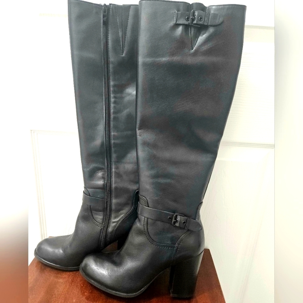 Marc Fisher Black Heeled Boots